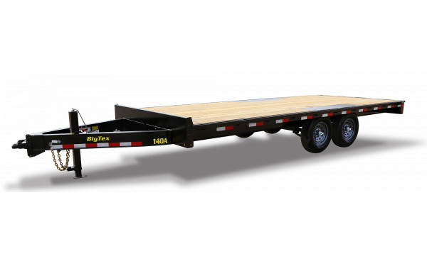 Big Tex 14OA 14K OVER/AXLE FLAT (8.6×20) 8″ FRAME BLACK
