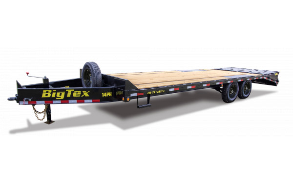 Big Tex 14PH 15.9K TAND PINTLE 102×20+5 DVT, MEGA RAMPS, Black
