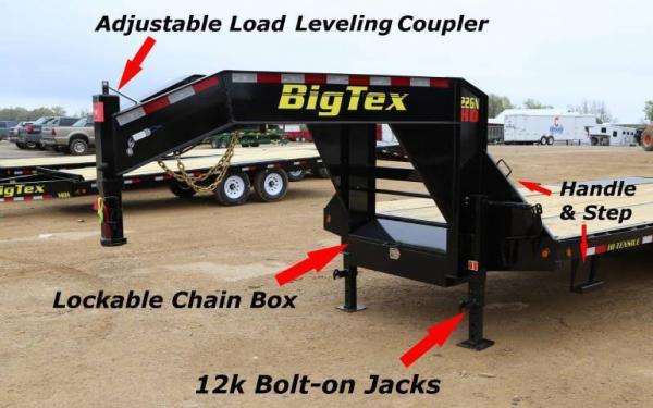 25gn 40 Big Tex Gooseneck Trailer 40 W 8 Slide In Ramps Hot Shot Trailer Northwest Arkansas Trailer Sales In Fayetteville Ar