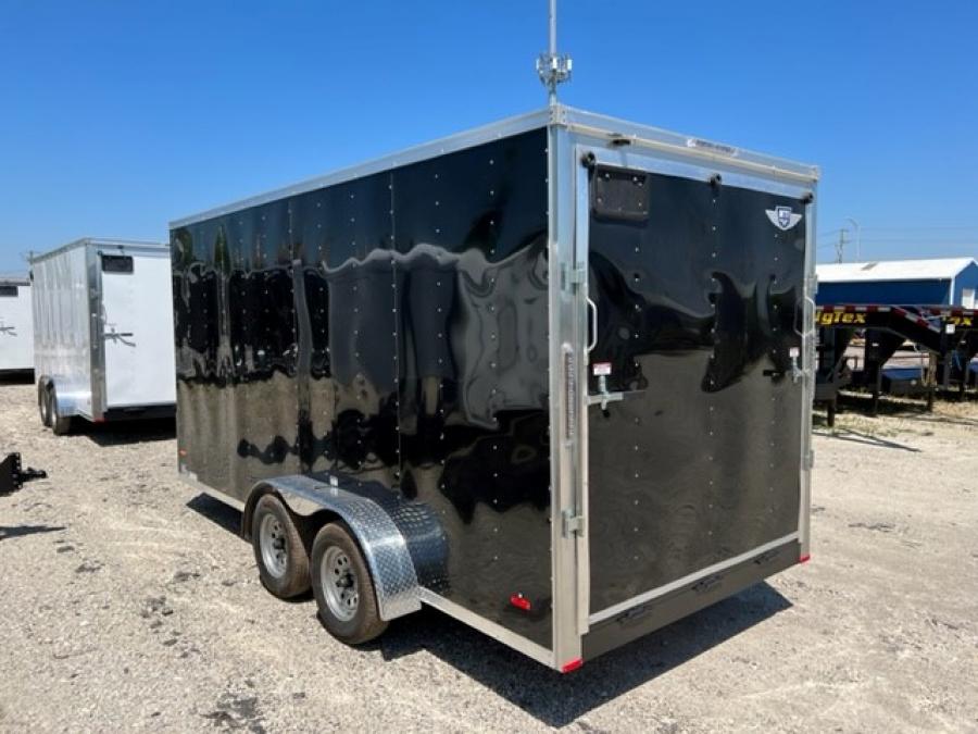 RSDX RC STL DLX ENCL – 7X16 T2 BLACK  66″ HT image 1