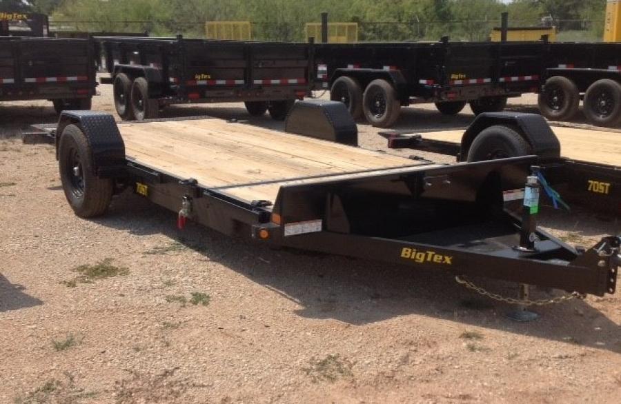 Big Tex 70ST 7K SINGLE AXLE TILT (81"x16) BLACK Big Tex Trailer World