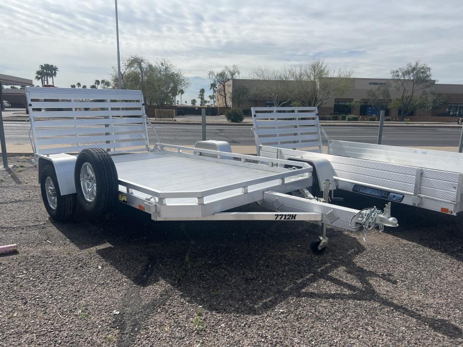 Aluma 7712 ALUMA 77″ X 142″ HEAVY SA TRAILER, STRAIGHT TAILGATE image 0